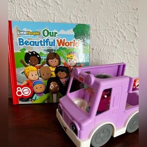 Little People ice cream truck with book